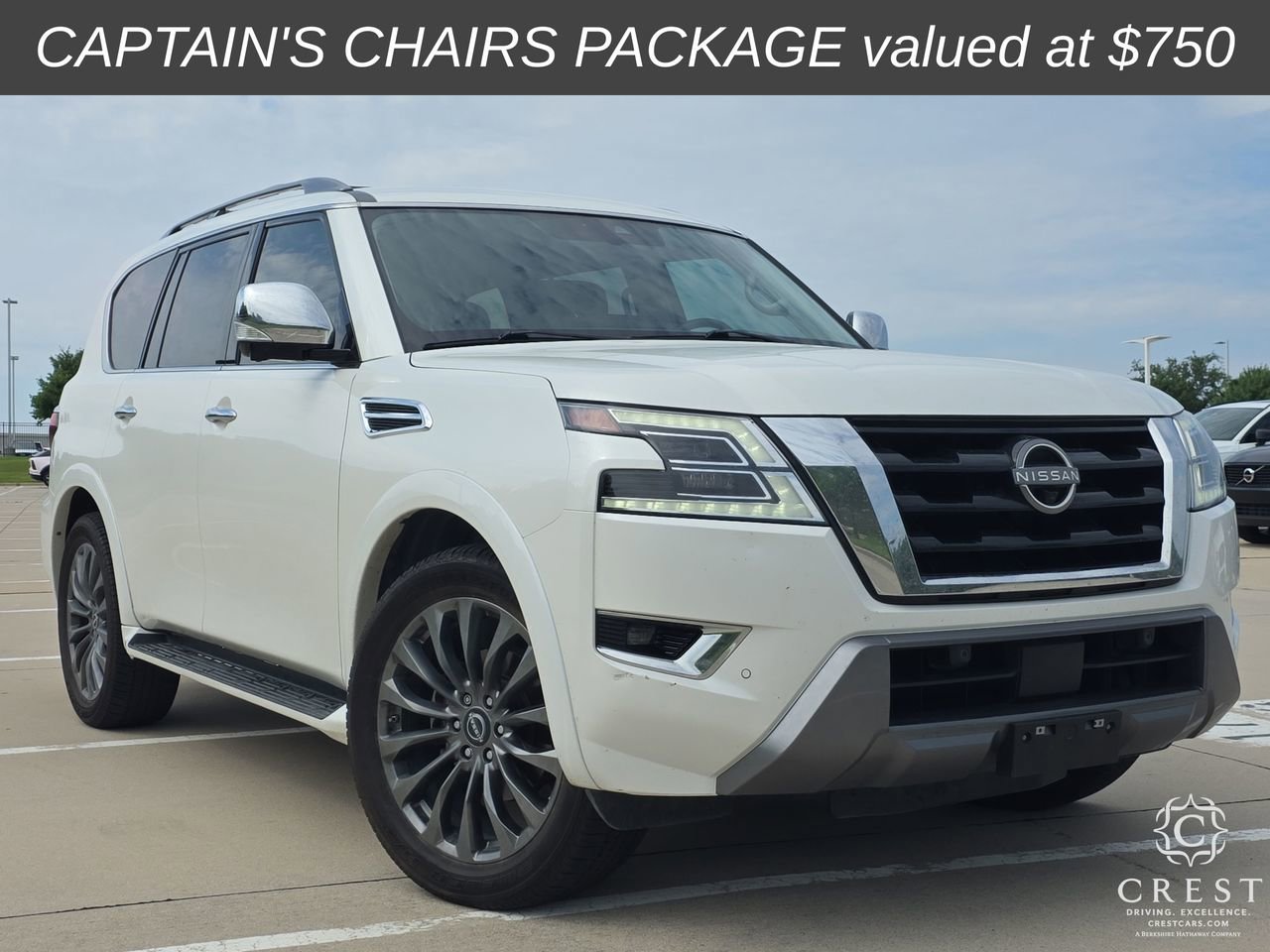Used 2023 Nissan Armada Platinum w/ Captain's Chairs Package RWD image 1