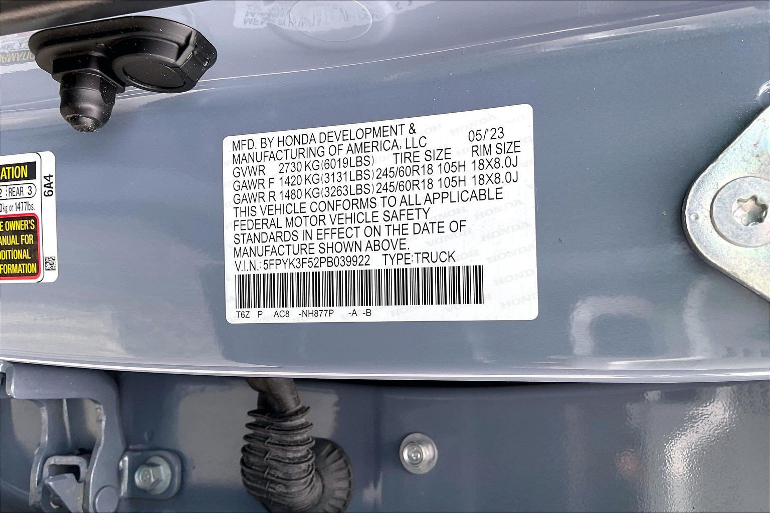 Used 2023 Honda Ridgeline RTL image 33