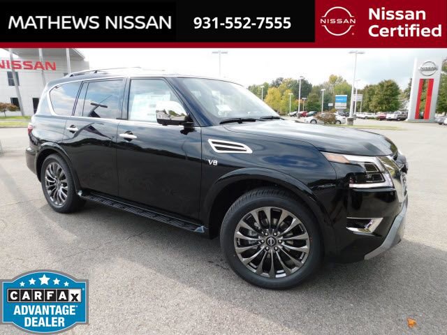 Used 2022 Nissan Armada Platinum w/ Captain's Chairs Package AWD/4WD video 1