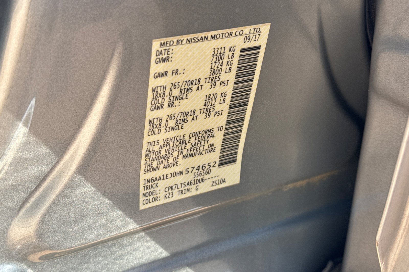 Used 2017 Nissan Titan SV AWD/4WD image 26
