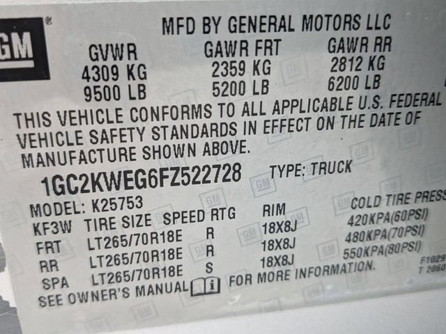 Used 2015 Chevrolet Silverado 2500 LTZ w/ Z71 Package, Off-Road AWD/4WD image 31