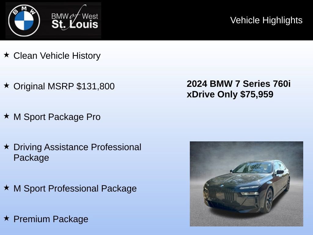 Used 2024 BMW 760i xDrive w/ Executive Package image 8