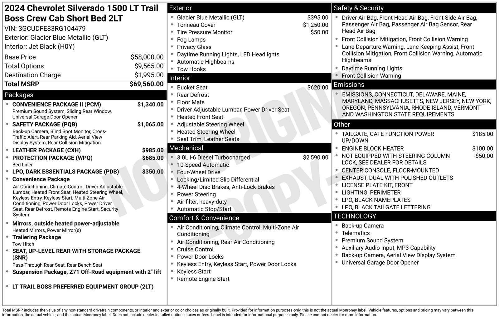 Certified 2024 Chevrolet Silverado 1500 LT Trail Boss w/ Convenience Package II image 42
