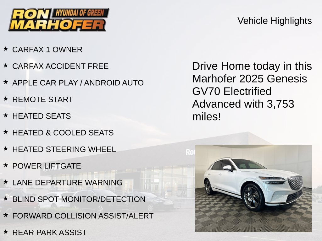Used 2025 Genesis Electrified GV70 w/ Prestige Package AWD/4WD image 15