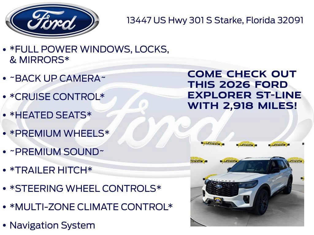 New 2026 Ford Explorer ST-Line w/ ST-Line Street Pack image 10