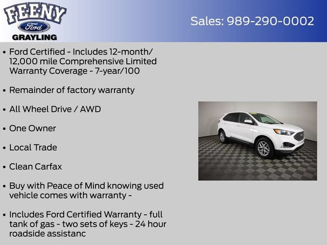 Certified 2023 Ford Edge SEL w/ Convenience Package AWD/4WD image 4