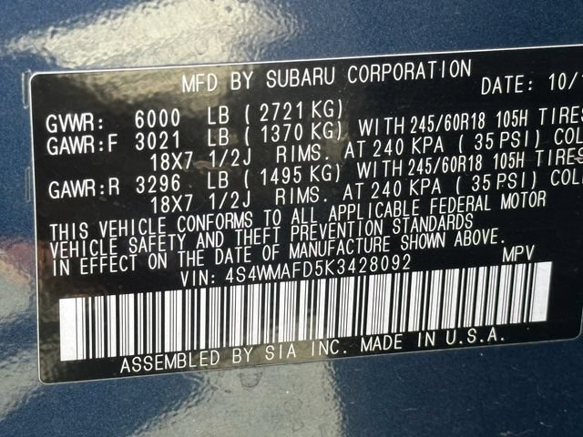 Used 2019 Subaru Ascent Premium w/ Popular Package #3 AWD/4WD image 17