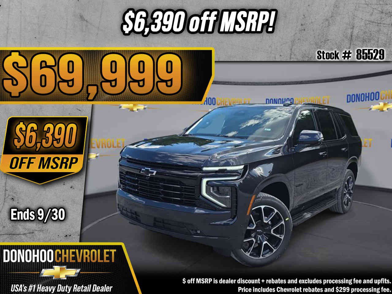 New 2026 Chevrolet Tahoe RST w/ Comfort Package RWD image 1