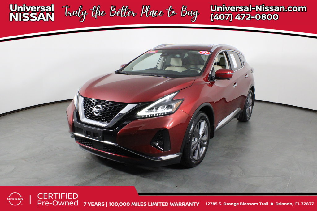 Certified 2021 Nissan Murano Platinum w/ Cargo Package