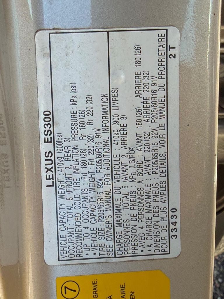 Used 2001 Lexus ES 330 FWD image 20