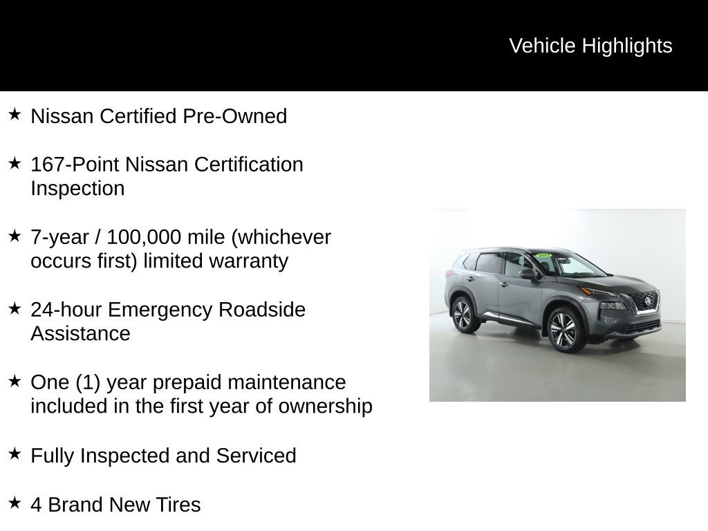 Certified 2023 Nissan Rogue SL w/ SL Premium Package AWD/4WD image 4