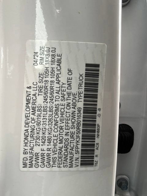 Used 2024 Honda Ridgeline RTL image 31