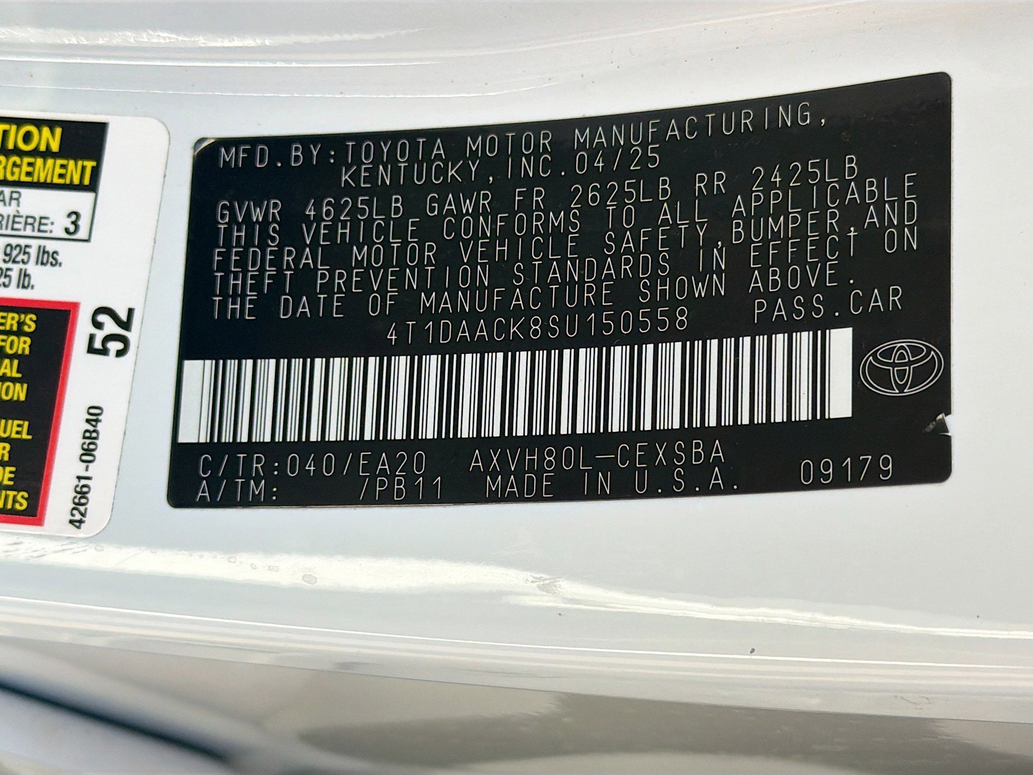 Used 2025 Toyota Camry SE w/ Multimedia Upgrade Package image 43