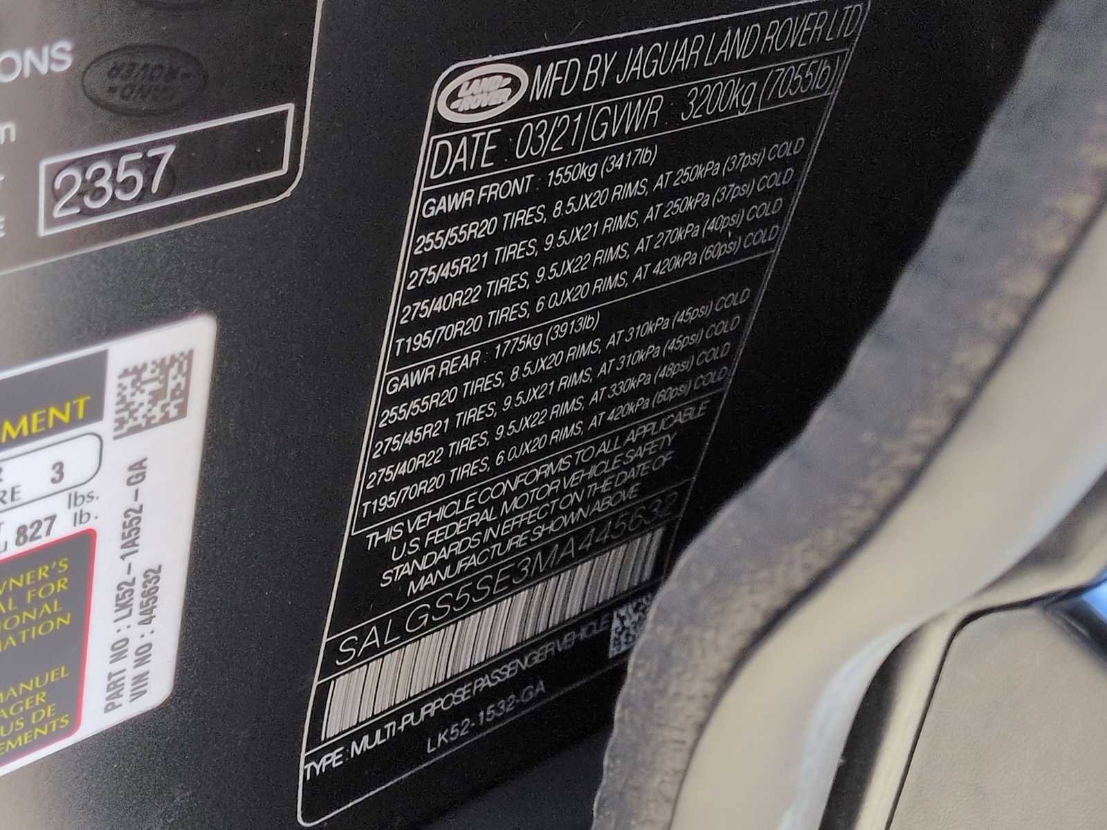 Used 2021 Land Rover Range Rover P525 Westminster Edition LWB image 39