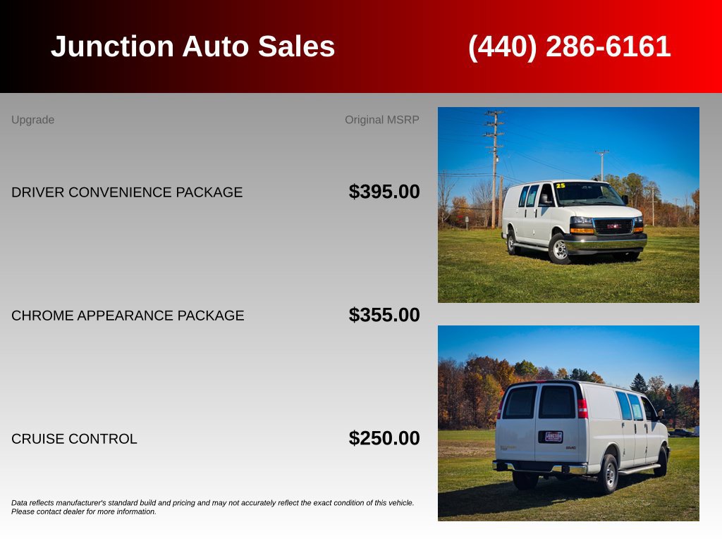 Used 2025 GMC Savana 2500 w/ Driver Convenience Package RWD image 5