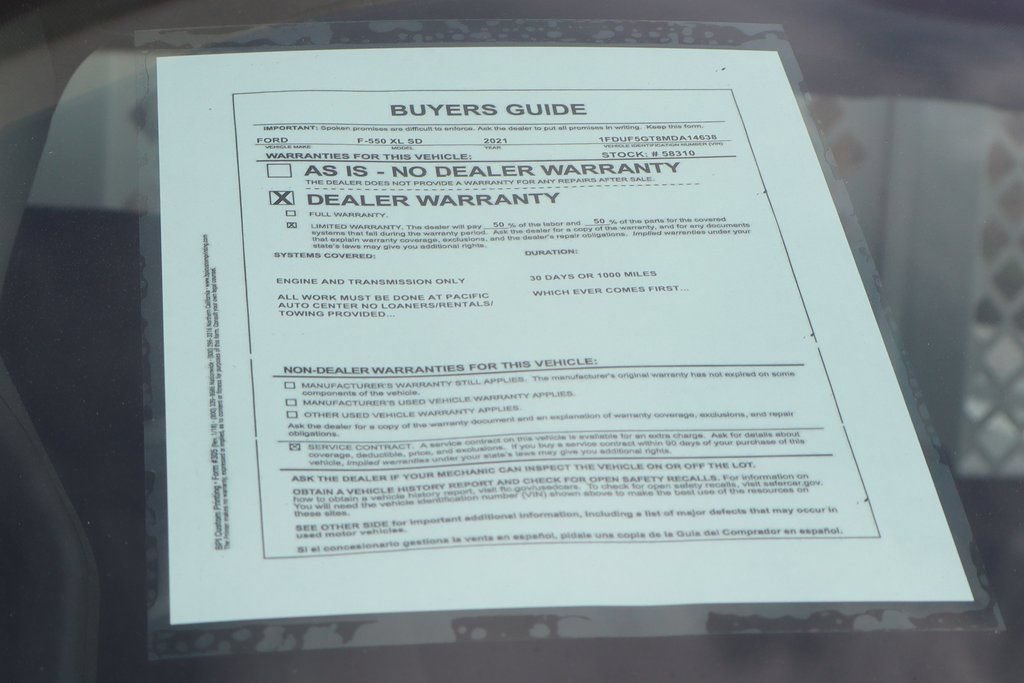 Used 2021 Ford F550 2WD Regular Cab Super Duty image 54