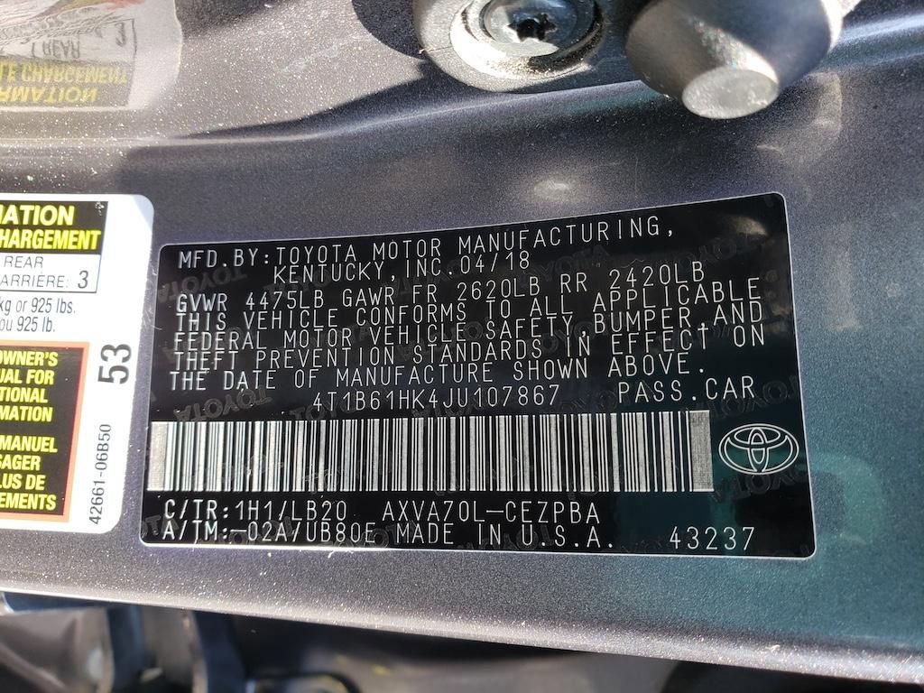 Used 2018 Toyota Camry XSE w/ Audio Package image 35
