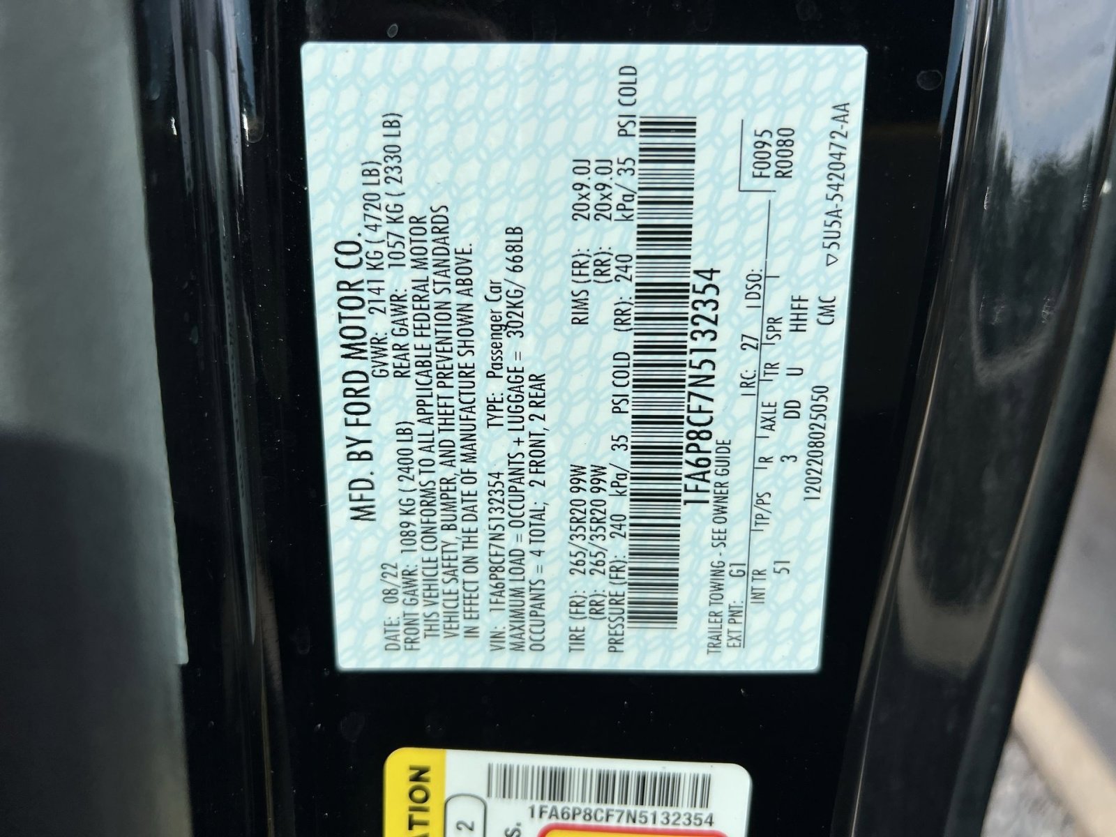 Used 2022 Ford Mustang GT Premium w/ Equipment Group 401A RWD image 28