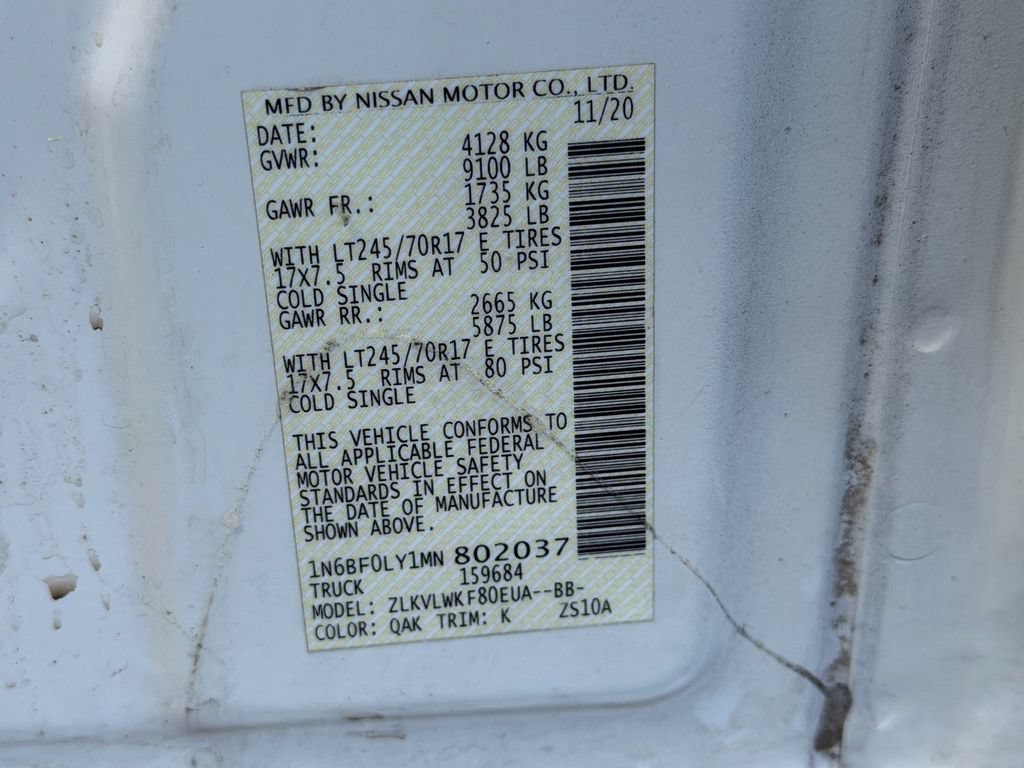 Used 2021 Nissan NV 2500 S RWD image 19