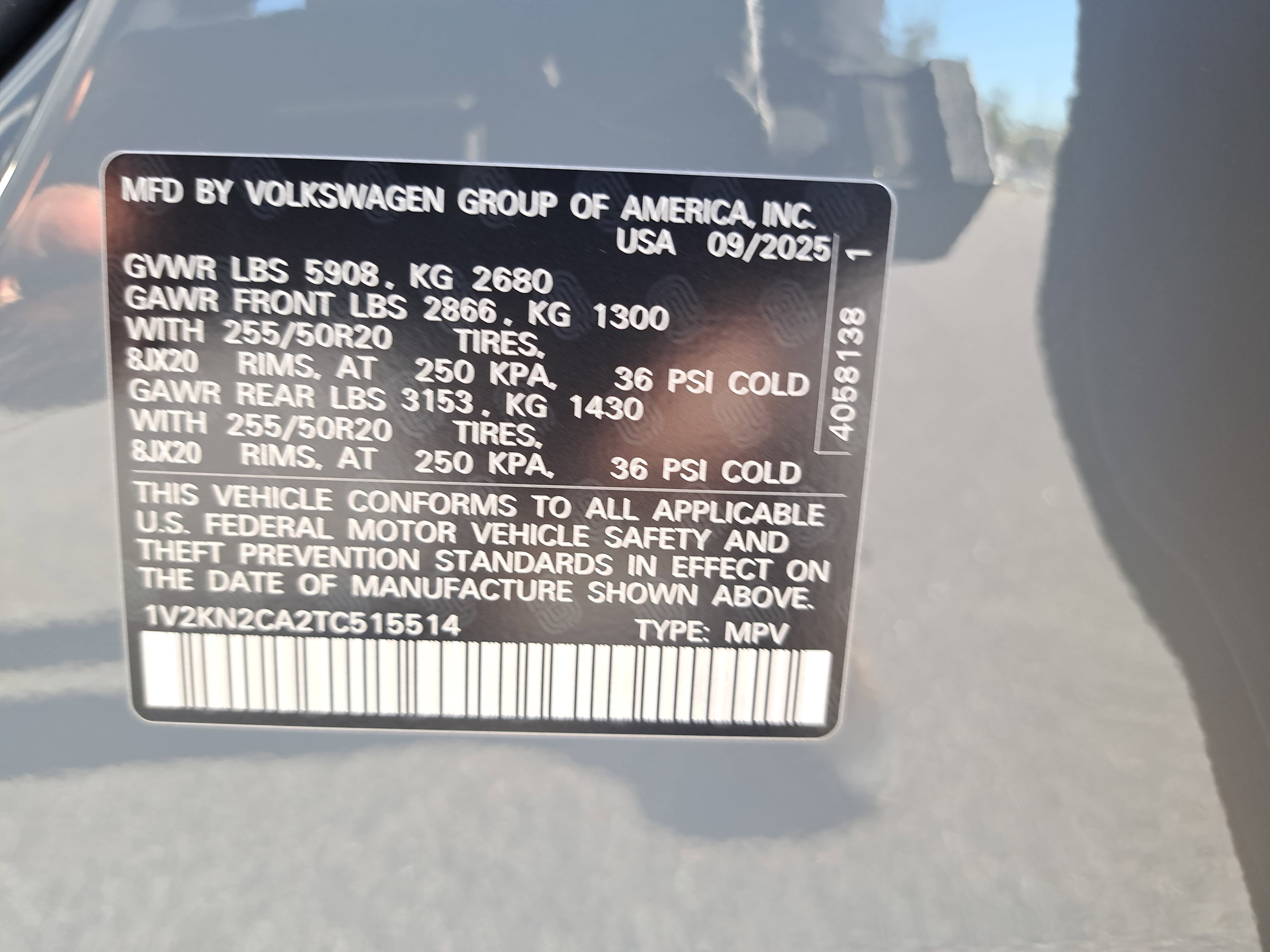 New 2026 Volkswagen Atlas SE image 35