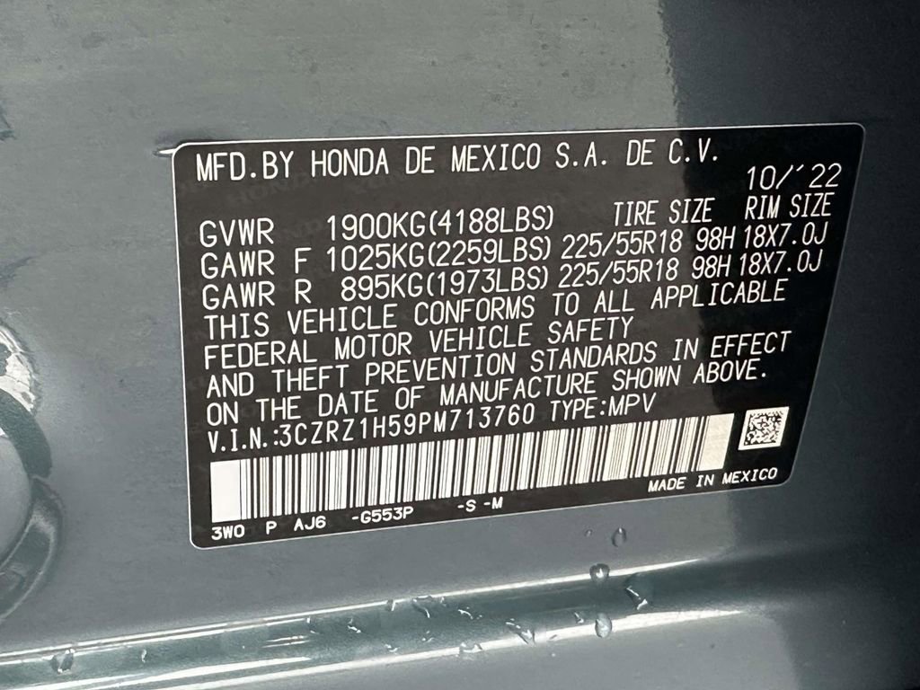 Certified 2023 Honda HR-V Sport image 28