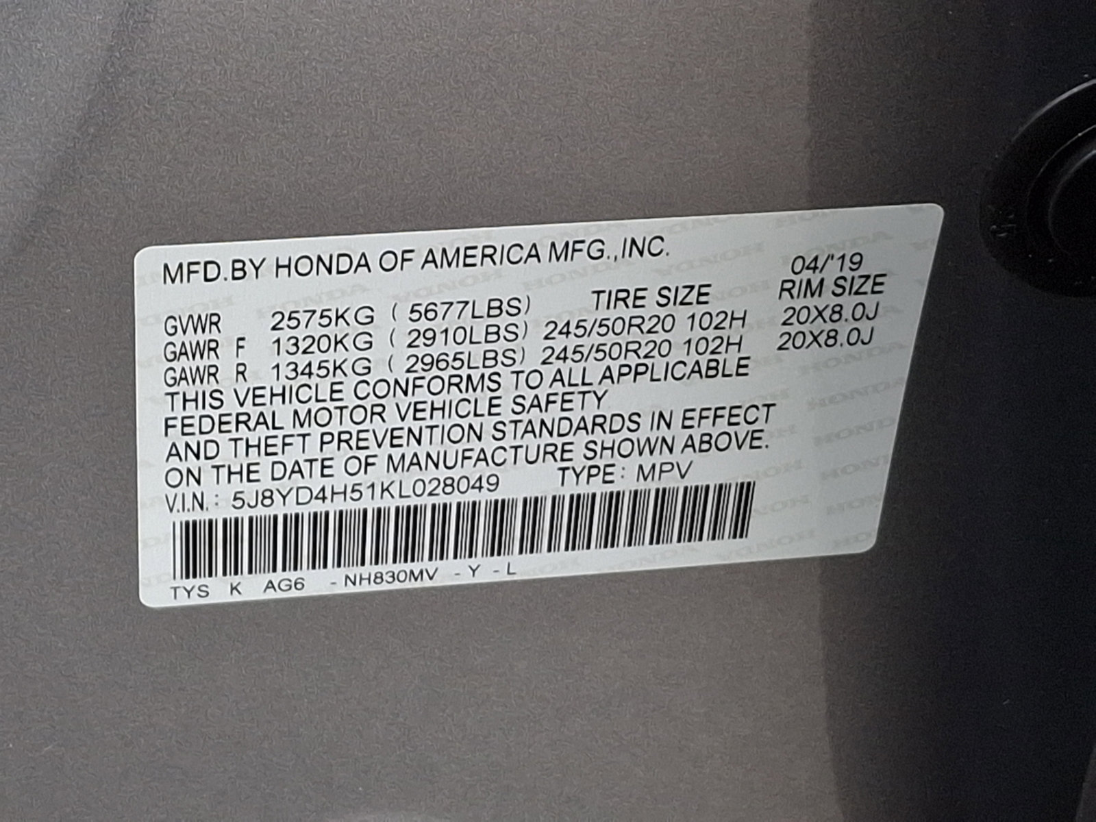 Used 2019 Acura MDX SH-AWD w/ Technology Package image 28