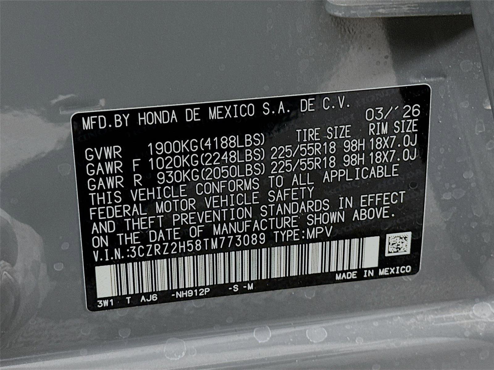 New 2026 Honda HR-V Sport image 22