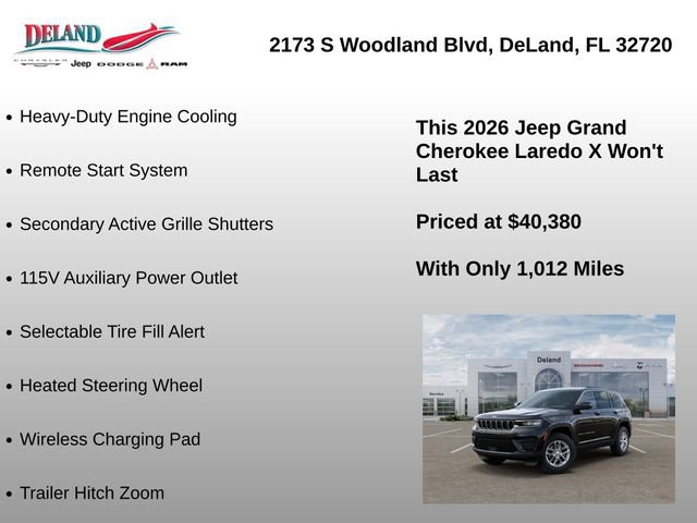 New 2026 Jeep Grand Cherokee Laredo X AWD/4WD image 31
