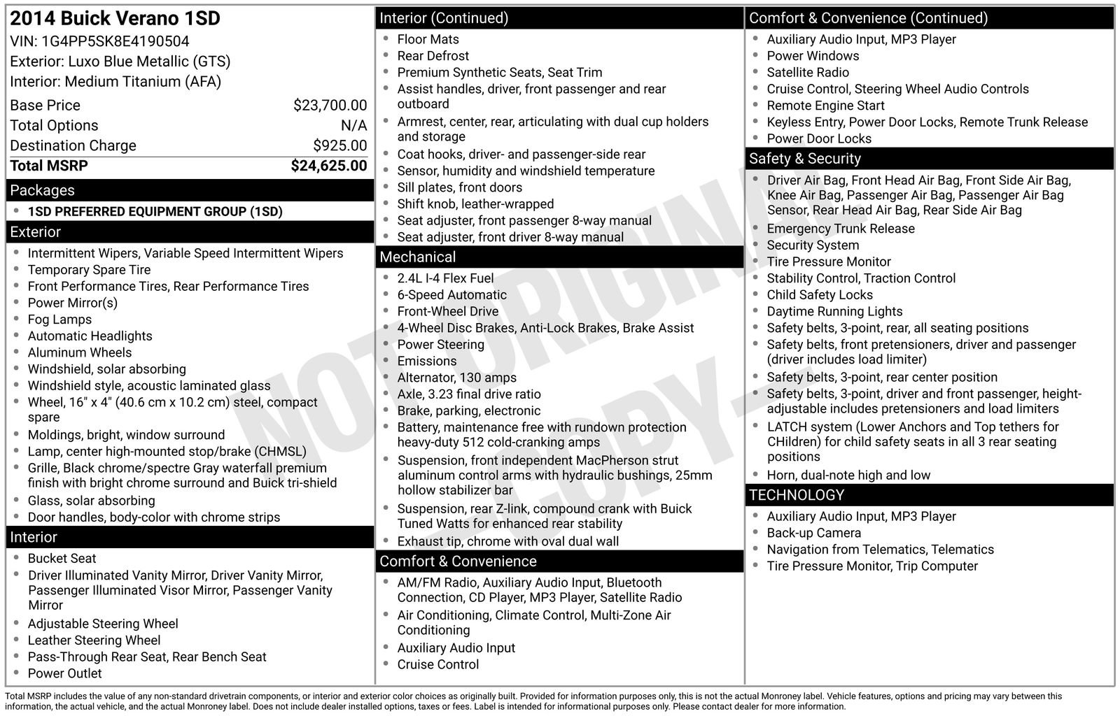 Used 2014 Buick Verano image 2