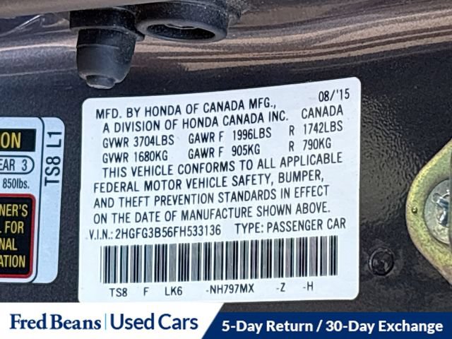 Used 2015 Honda Civic LX image 35