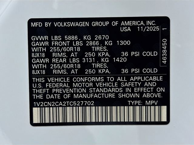 New 2026 Volkswagen Atlas Peak Edition AWD/4WD image 34