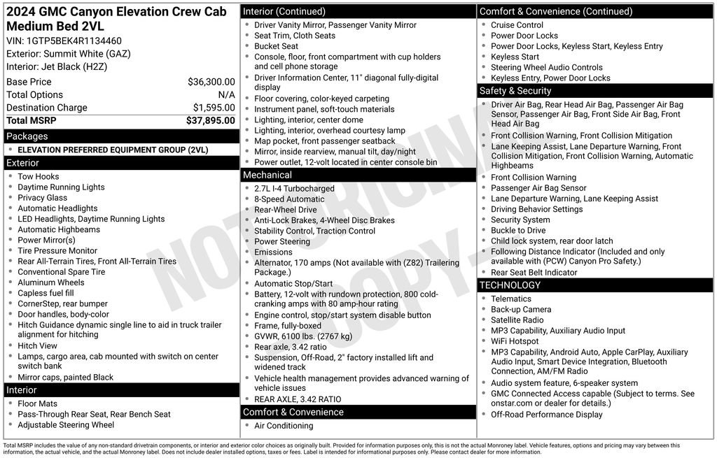 Used 2024 GMC Canyon Elevation RWD image 25