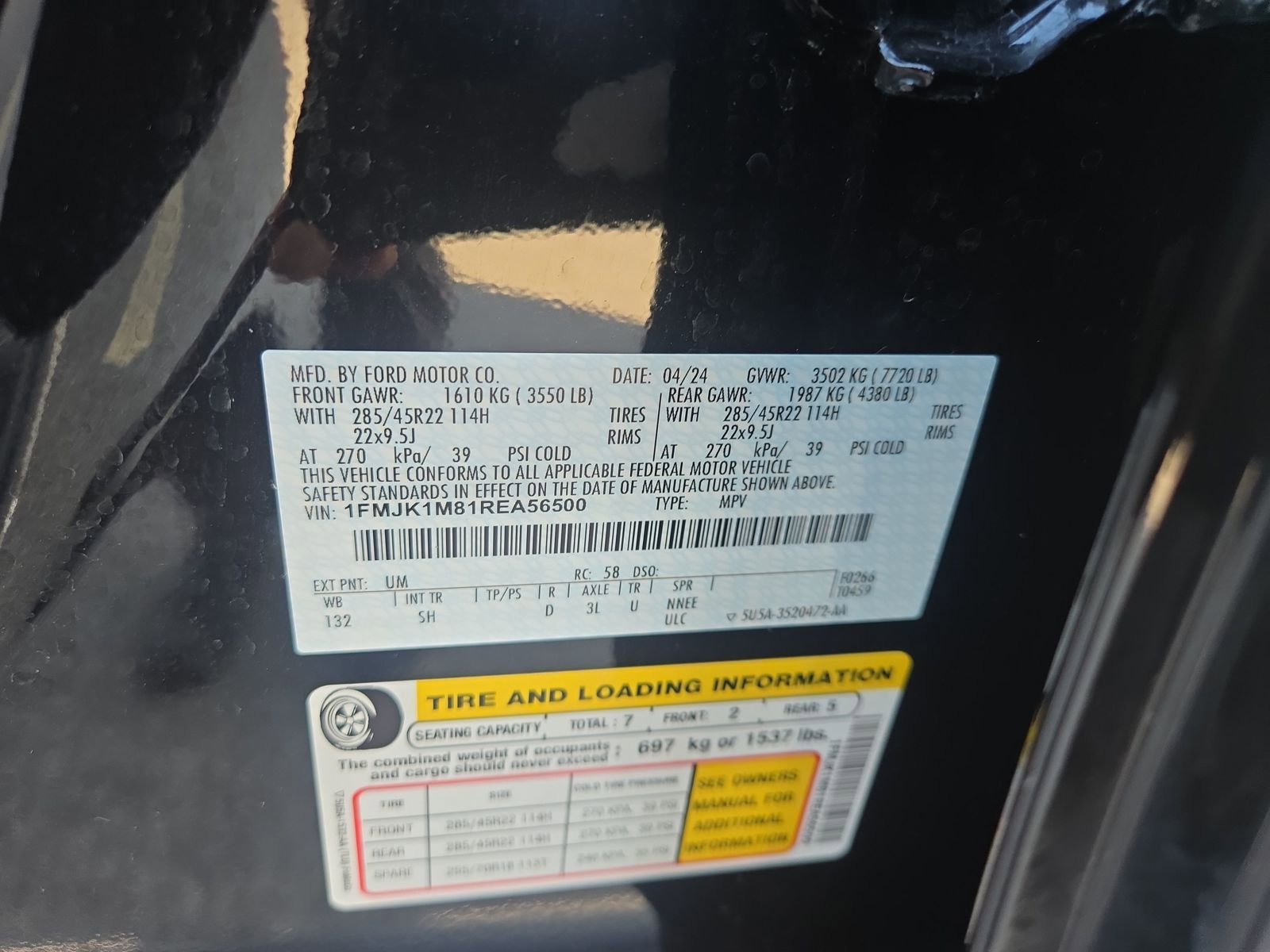 Certified 2024 Ford Expedition Max Platinum image 34