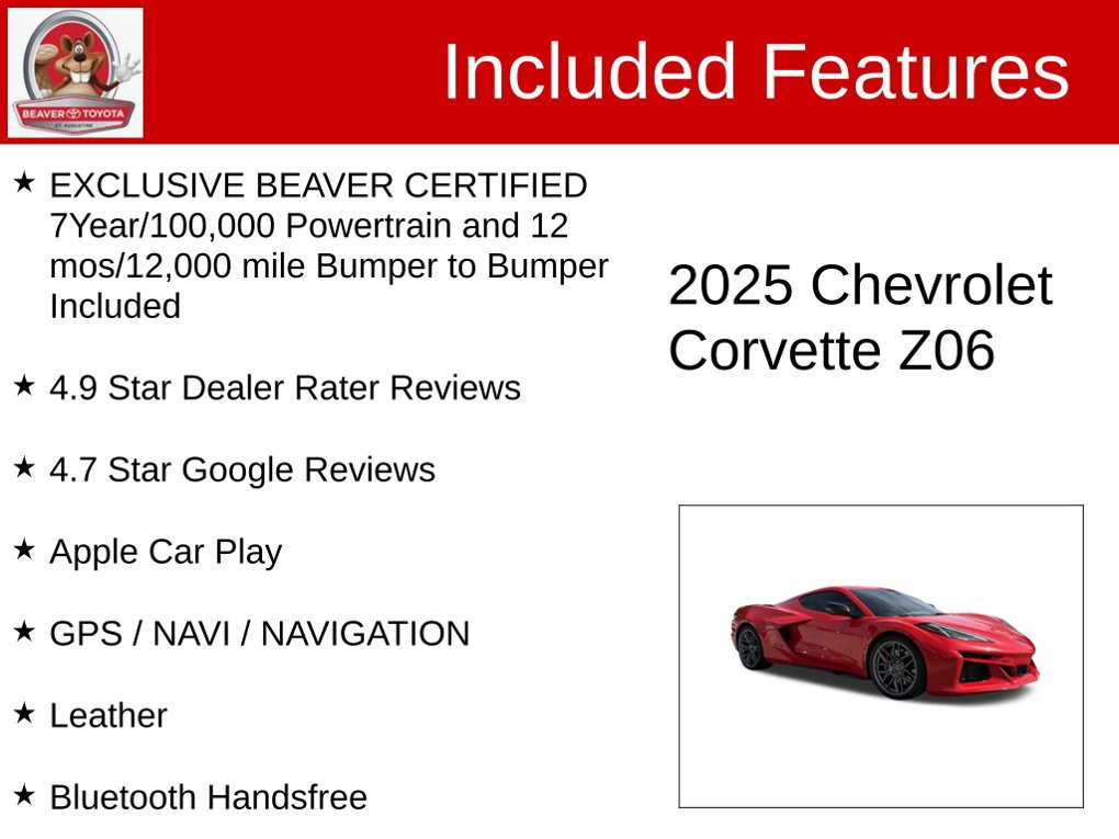 Used 2025 Chevrolet Corvette Z06 RWD image 4