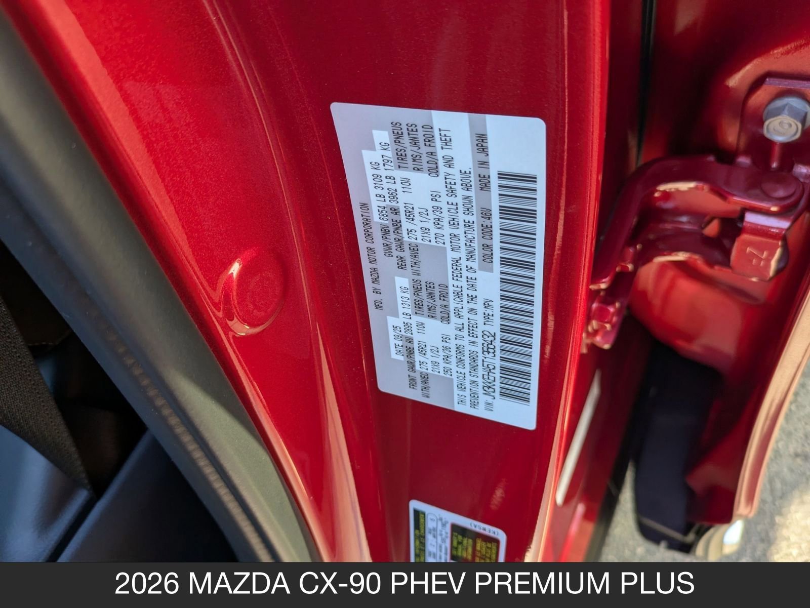 New 2026 MAZDA CX-90 Plug-In Hybrid w/ Premium Plus image 40