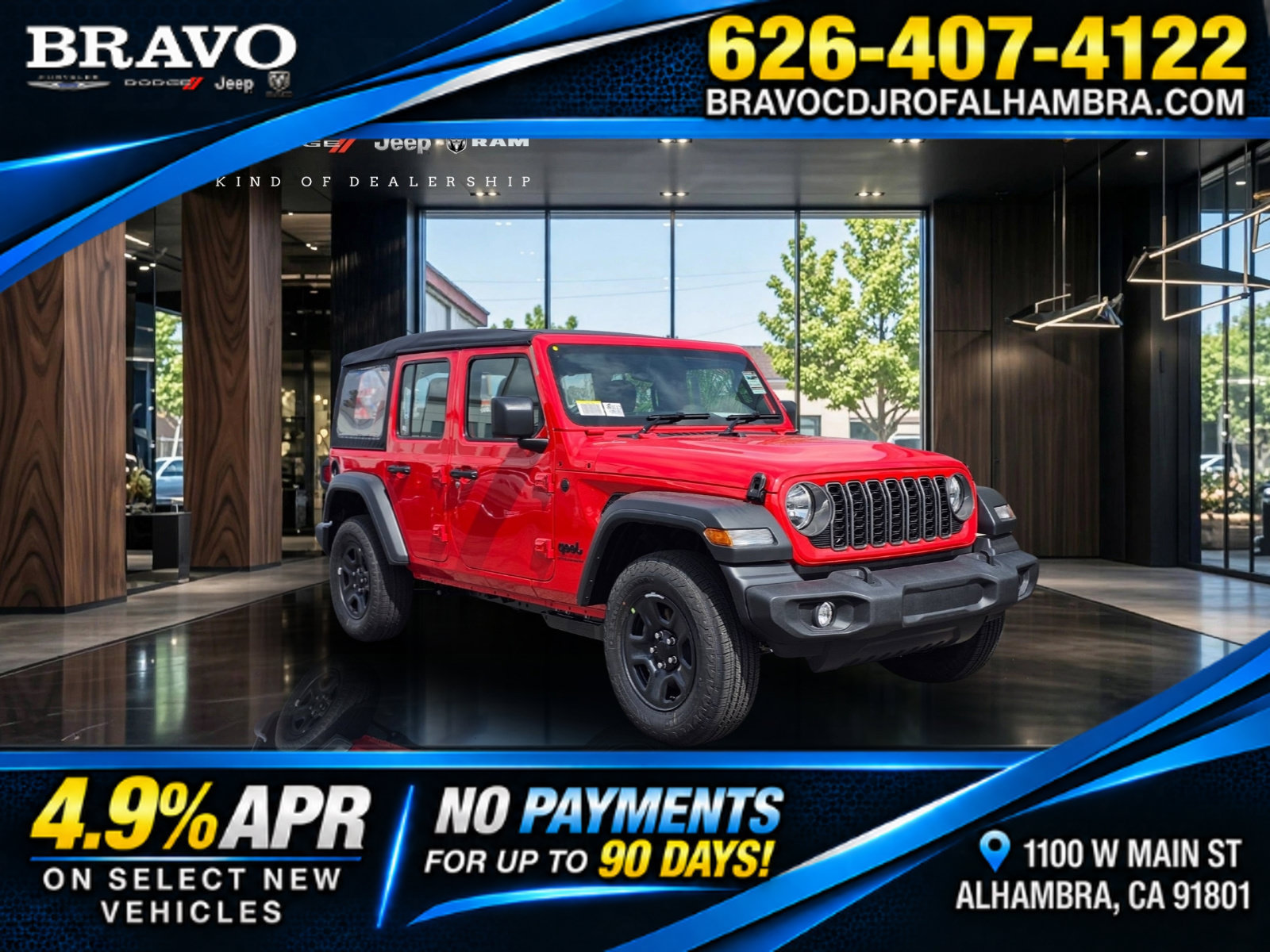 New 2026 Jeep Wrangler Unlimited Sport