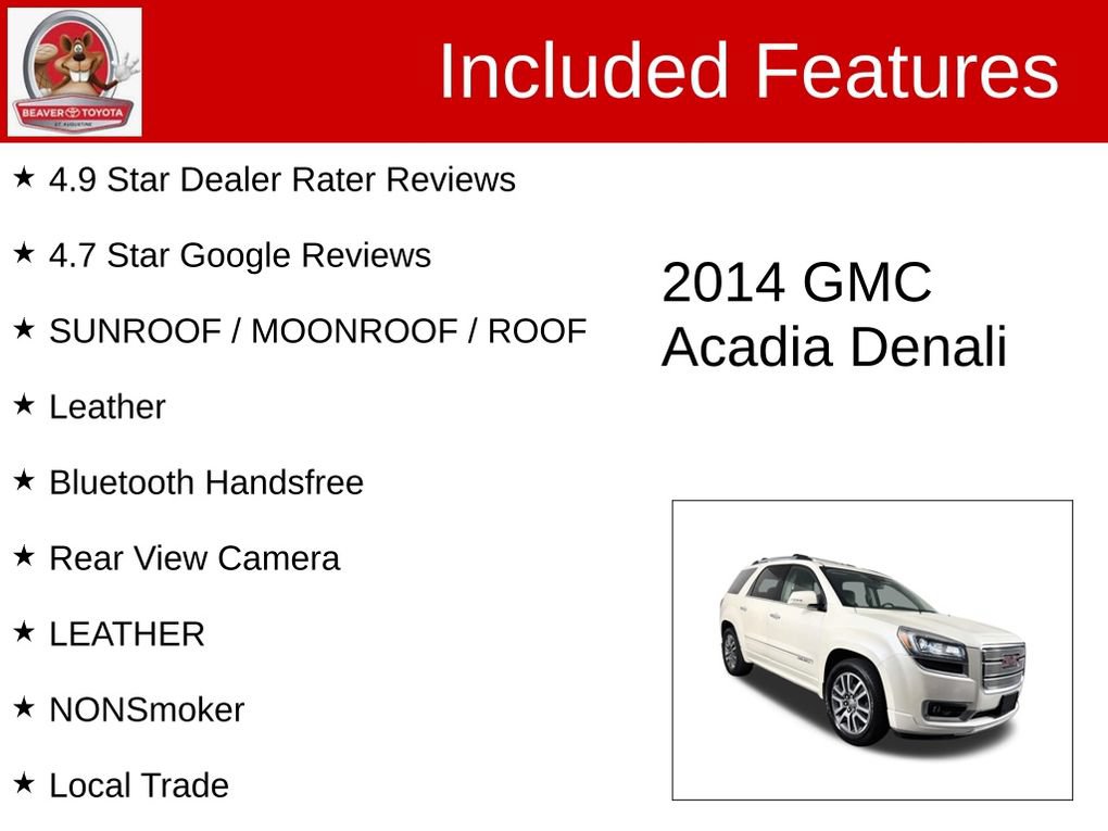 Used 2014 GMC Acadia Denali AWD/4WD image 4