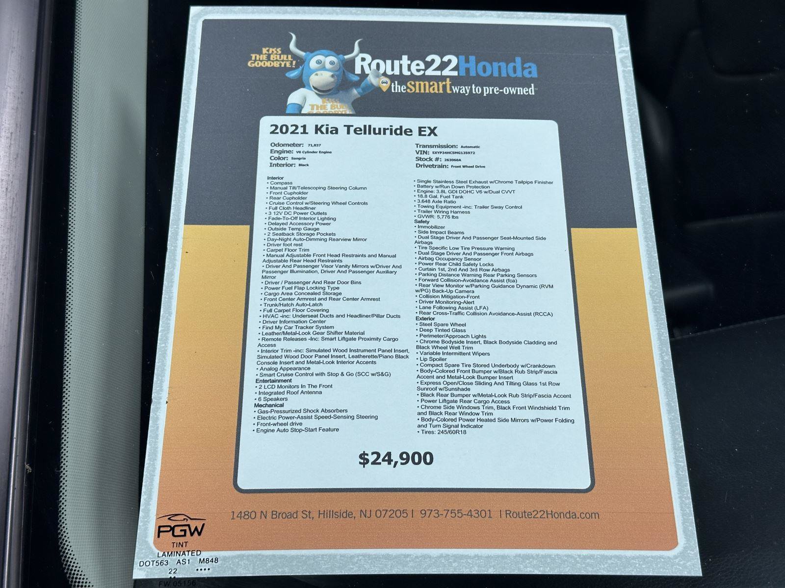 Used 2021 Kia Telluride EX w/ EX Premium Package FWD image 40