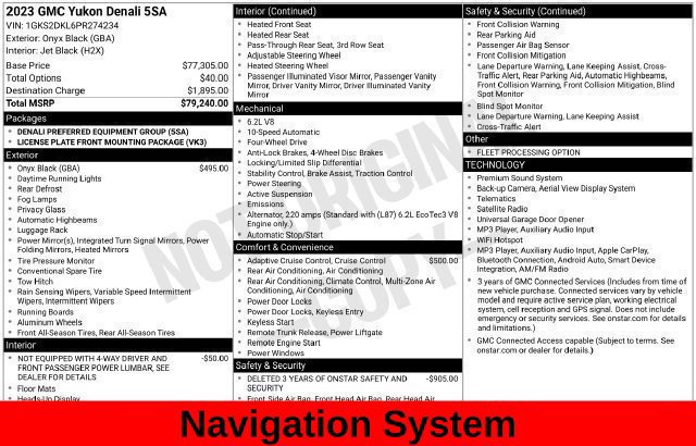 Used 2023 GMC Yukon Denali AWD/4WD image 15