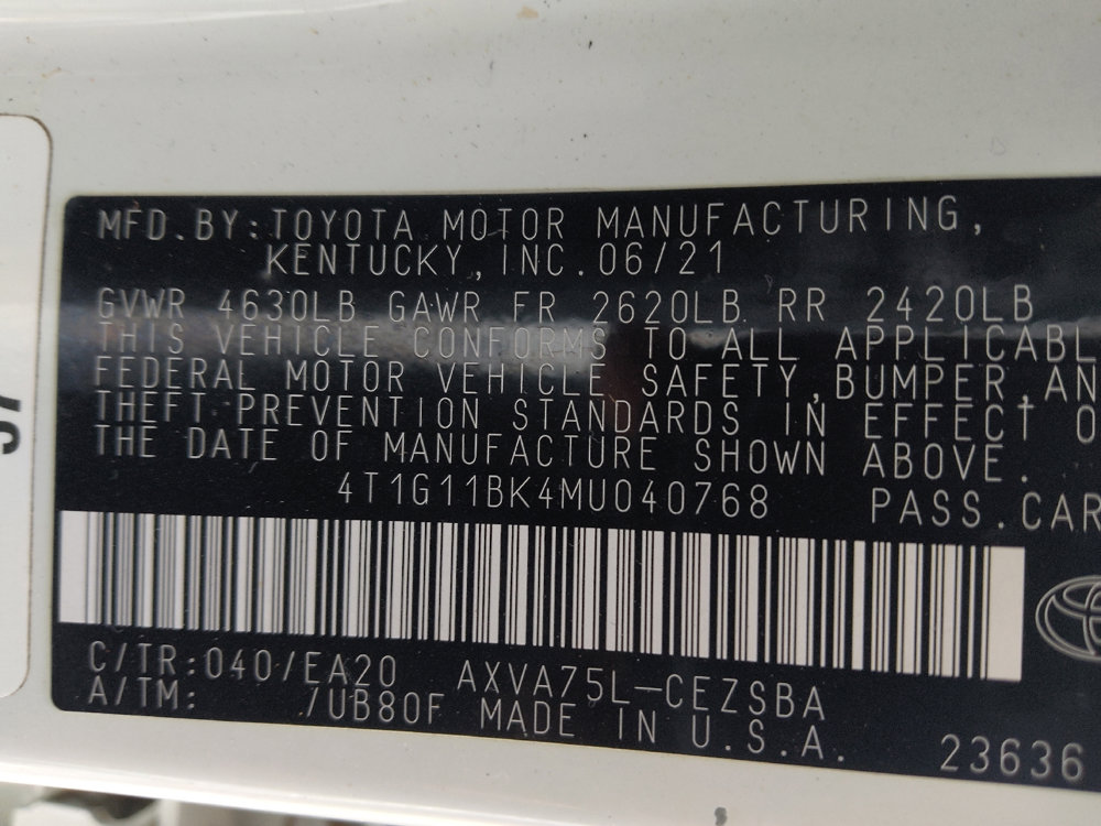Used 2021 Toyota Camry SE w/ Cold Weather Package image 33