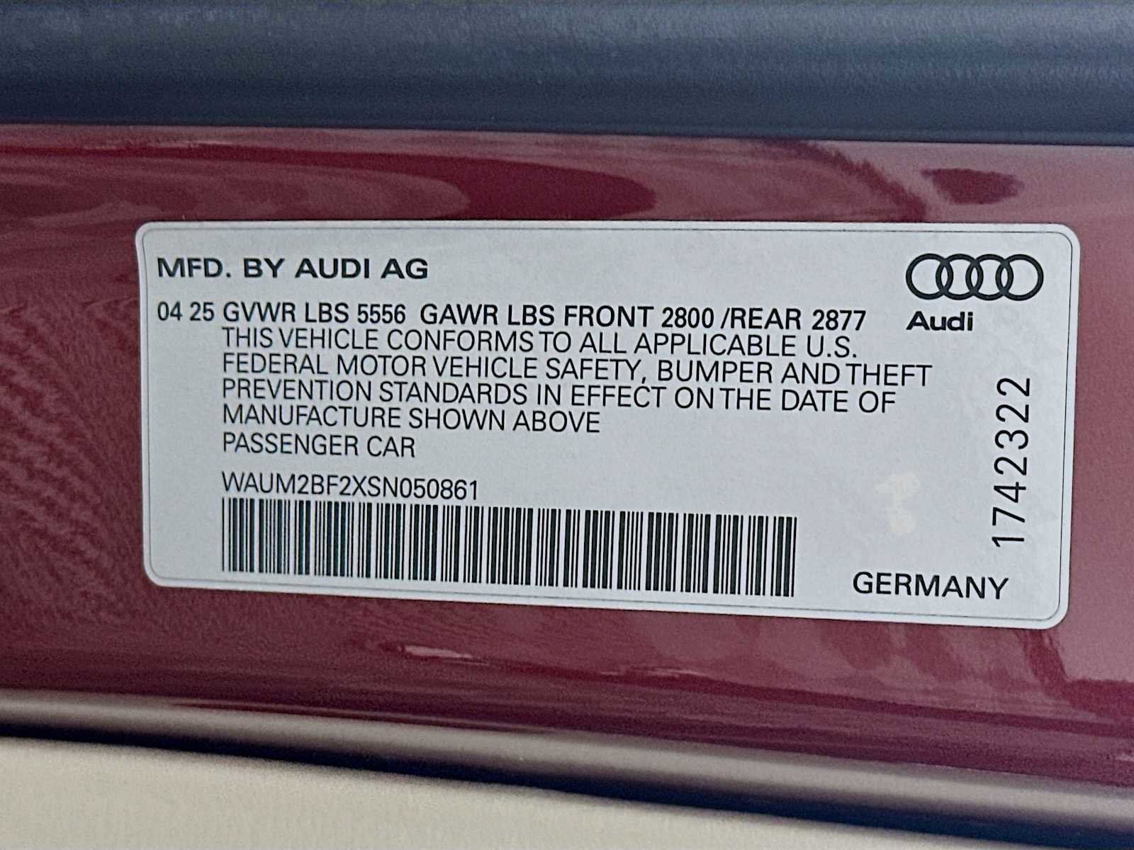 Certified 2025 Audi A6 3.0T Prestige w/ Prestige Package AWD/4WD image 31