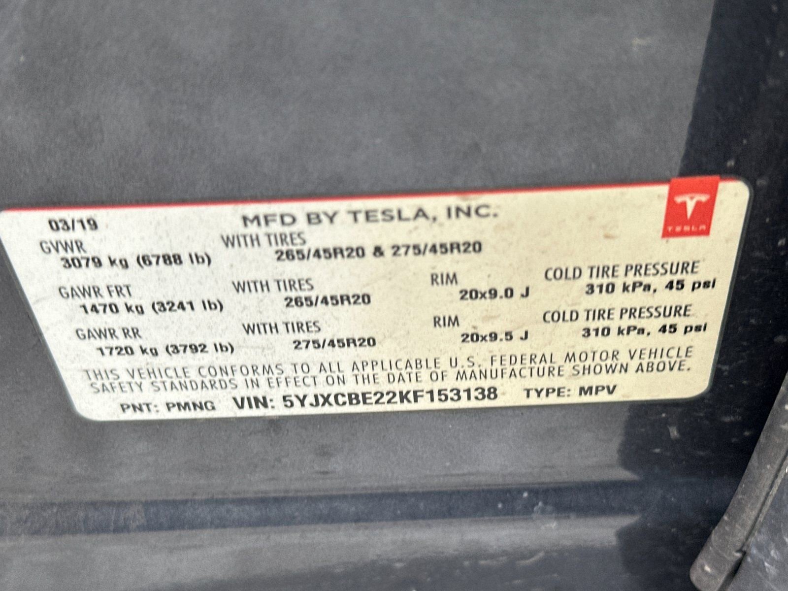 Used 2019 Tesla Model X 100D AWD/4WD image 28