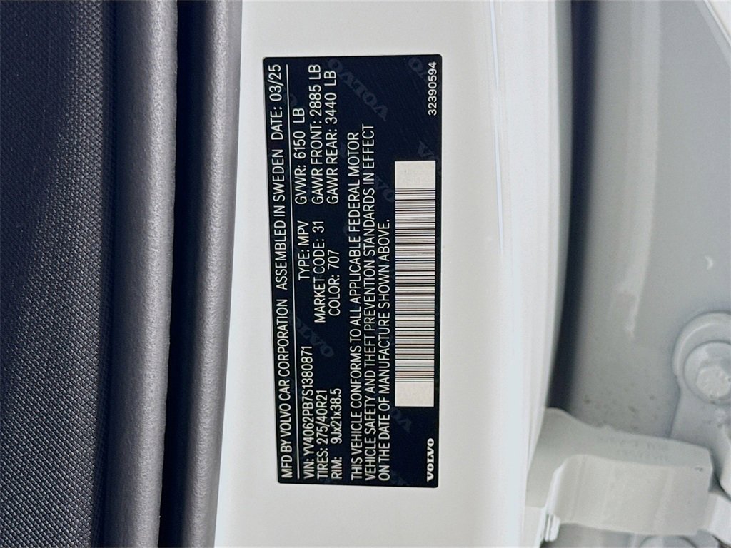 New 2025 Volvo XC90 B6 Plus w/ Protection Package Premier image 34