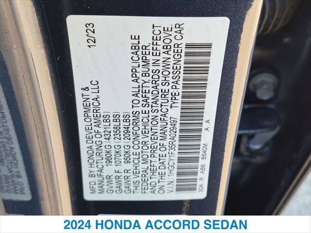 Certified 2024 Honda Accord EX image 26