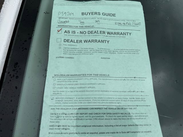 Used 2025 Chevrolet Trax LT w/ LT Convenience Package image 37