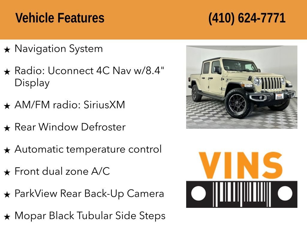 Used 2022 Jeep Gladiator Overland w/ Popular Equipment Package AWD/4WD image 5