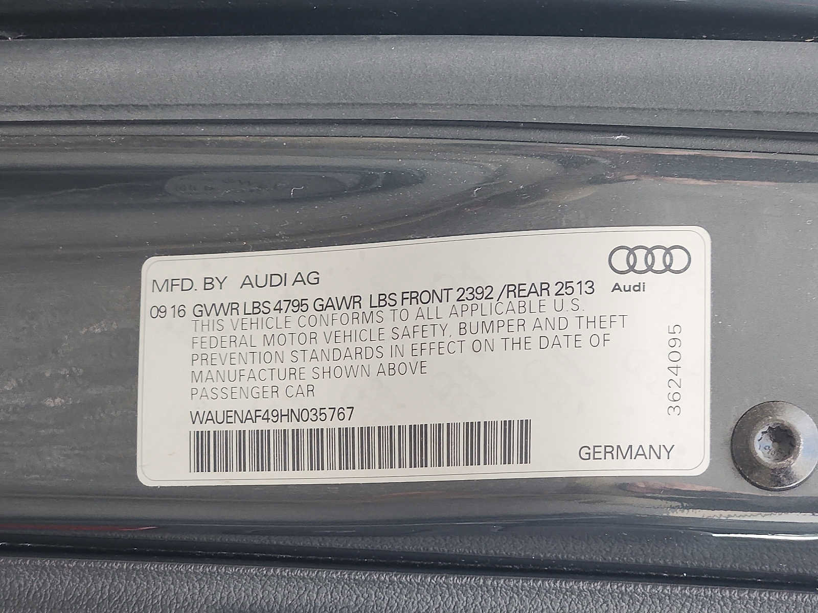 Used 2017 Audi A4 2.0T Premium Plus w/ Premium Plus Package image 27