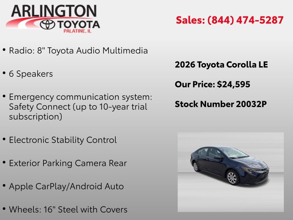 Used 2026 Toyota Corolla LE FWD image 4