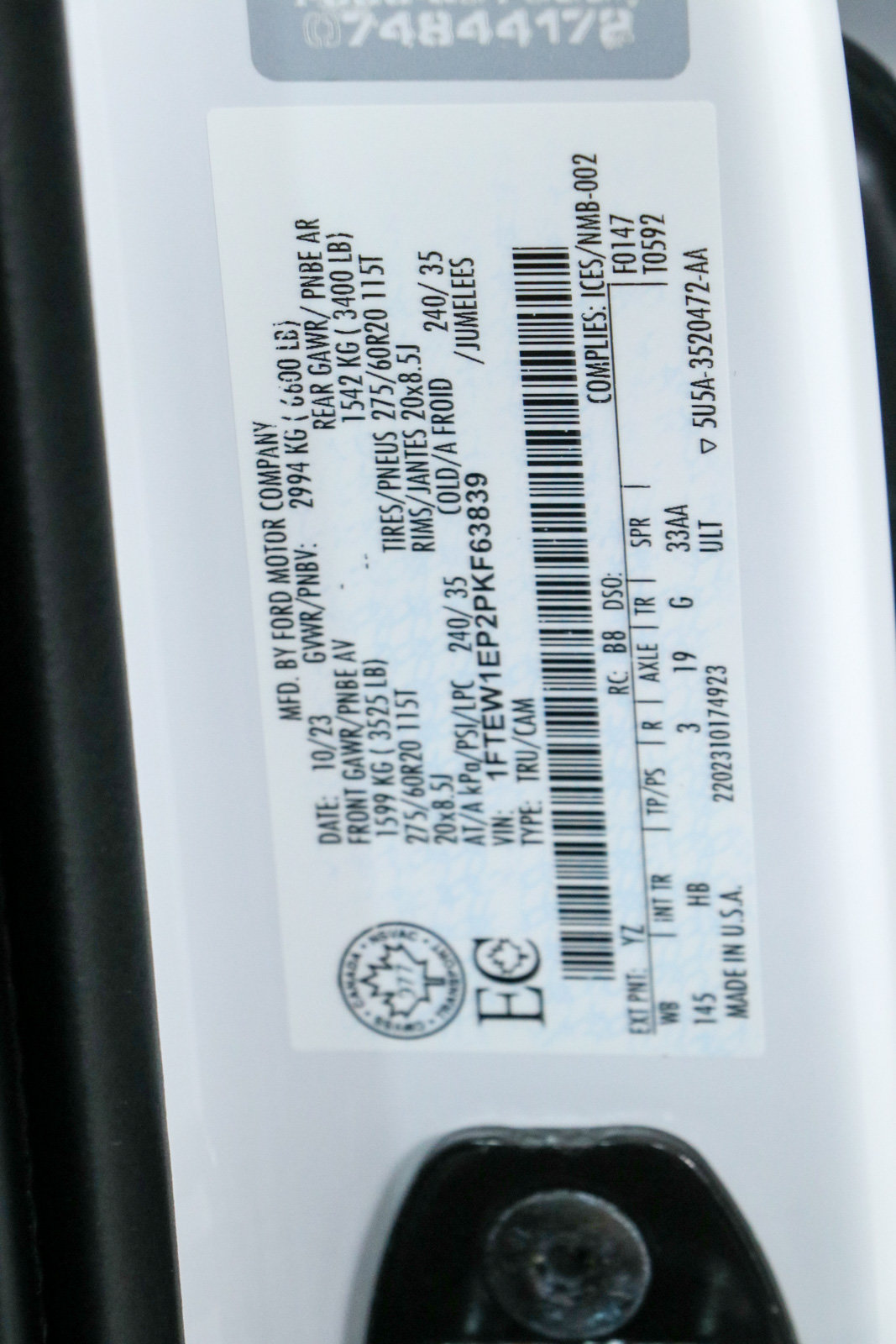 Used 2023 Ford F150 Lariat w/ Equipment Group 502A High AWD/4WD image 34