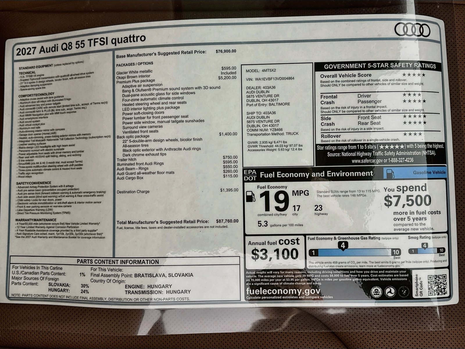 New 2027 Audi Q8 Premium Plus AWD/4WD image 47